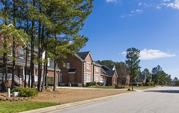 A street lined with houses in High Point