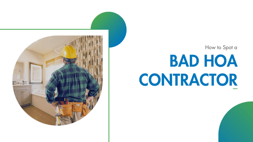 How to Spot a Bad HOA Contractor - Article Banner